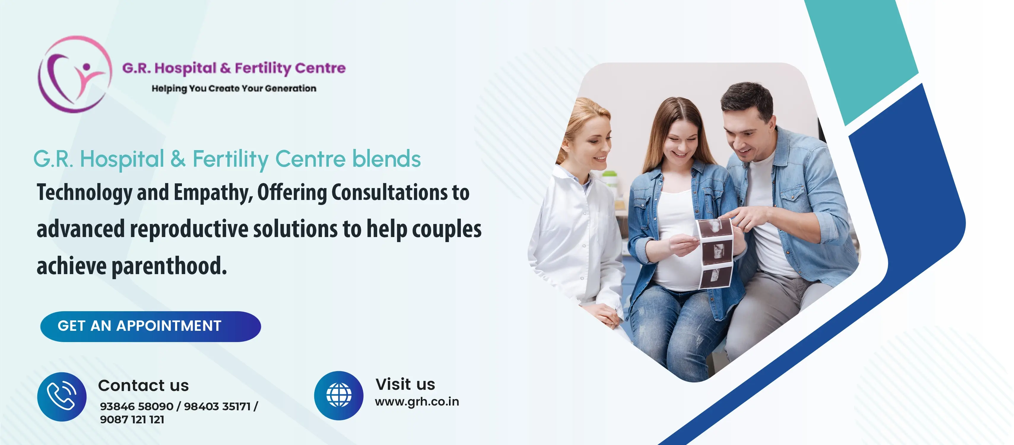 G.R. Hospital & Fertility Centre blends technology and empathy, offering consultations to advanced reproductive solutions to help couples achieve parenthood